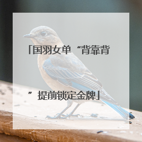 国羽女单“背靠背”提前锁定金牌