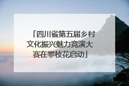 四川省第五届乡村文化振兴魅力竞演大赛在攀枝花启动