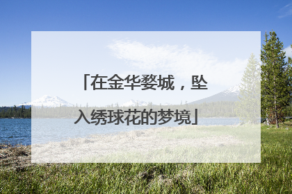 在金华婺城，坠入绣球花的梦境
