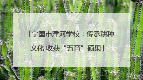 宁国市津河学校：传承耕种文化 收获“五育”硕果