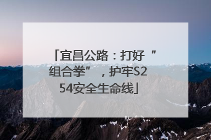 宜昌公路：打好“组合拳”，护牢S254安全生命线