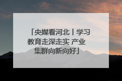 央媒看河北丨学习教育走深走实 产业集群向新向好
