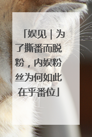 娱见｜为了撕番而脱粉，内娱粉丝为何如此在乎番位