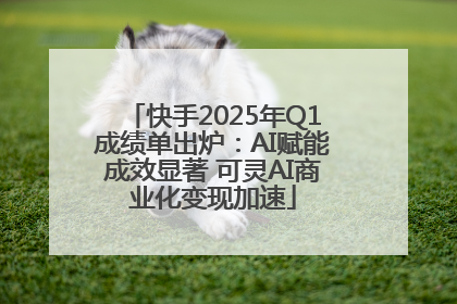 快手2025年Q1成绩单出炉：AI赋能成效显著 可灵AI商业化变现加速