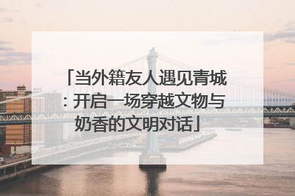 当外籍友人遇见青城：开启一场穿越文物与奶香的文明对话