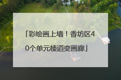 彩绘画上墙！香坊区40个单元楼道变画廊