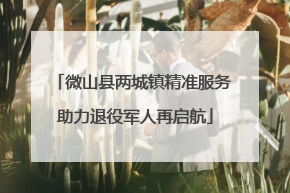 微山县两城镇精准服务助力退役军人再启航