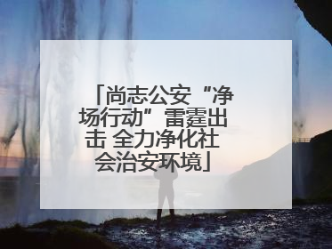 尚志公安“净场行动”雷霆出击 全力净化社会治安环境