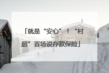 就是“安心”！“村超”赛场说存款保险