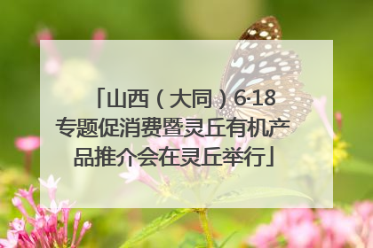 山西（大同）6·18专题促消费暨灵丘有机产品推介会在灵丘举行