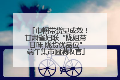 巾帼带货显成效！甘肃省妇联“陇姐带甘味 陇货优品位”端午集市圆满收官