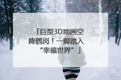 巨型3D地画空降鹤岗！一脚踏入“幸福世界”