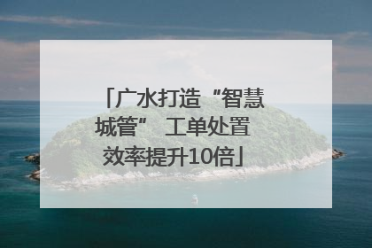 广水打造“智慧城管” 工单处置效率提升10倍