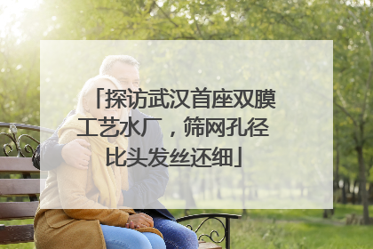 探访武汉首座双膜工艺水厂，筛网孔径比头发丝还细
