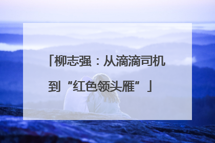 柳志强：从滴滴司机到“红色领头雁”