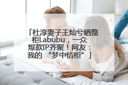 杜淳妻子王灿兮晒整柜Labubu，一众爆款IP齐聚！网友：我的 “梦中情柜”