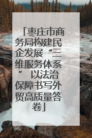 枣庄市商务局构建民企发展“三维服务体系” 以法治保障书写外贸高质量答卷