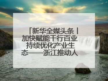 新华全媒头条丨加快赋能千行百业 持续优化产业生态——浙江推动人工智能健康有序发展观察