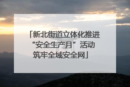 新北街道立体化推进“安全生产月”活动 筑牢全域安全网