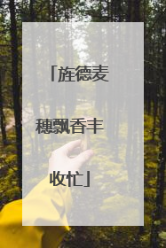 旌德麦穗飘香丰收忙