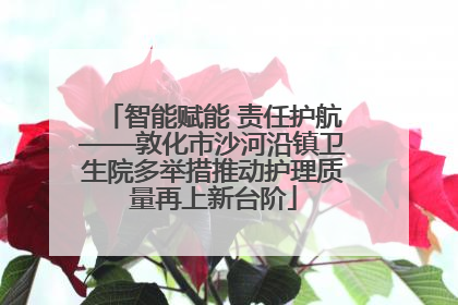 智能赋能 责任护航——敦化市沙河沿镇卫生院多举措推动护理质量再上新台阶