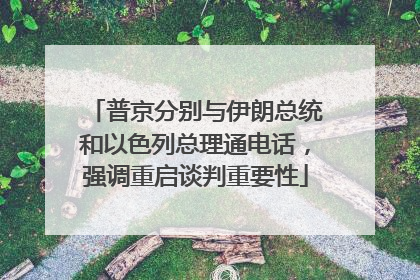 普京分别与伊朗总统和以色列总理通电话，强调重启谈判重要性