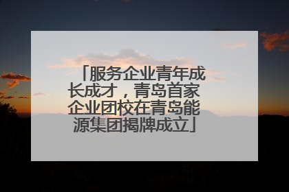 服务企业青年成长成才，青岛首家企业团校在青岛能源集团揭牌成立