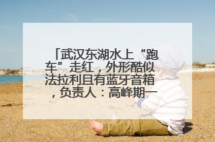 武汉东湖水上“跑车”走红，外形酷似法拉利且有蓝牙音箱，负责人：高峰期一两百人排队