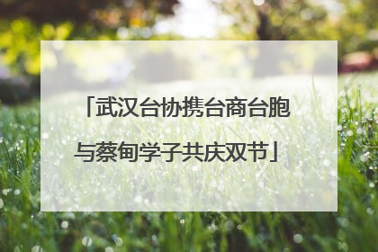 武汉台协携台商台胞与蔡甸学子共庆双节
