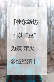 桂东新坊：以“豆”为媒 带火乡域经济