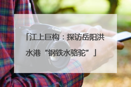 江上巨构：探访岳阳洪水港“钢铁水骆驼”