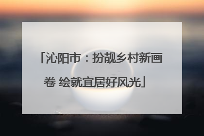 沁阳市：扮靓乡村新画卷 绘就宜居好风光