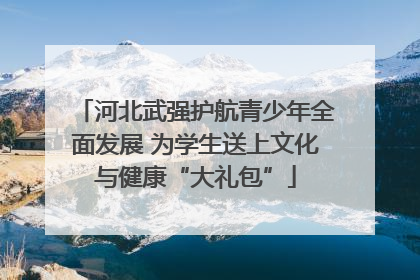 河北武强护航青少年全面发展 为学生送上文化与健康“大礼包”