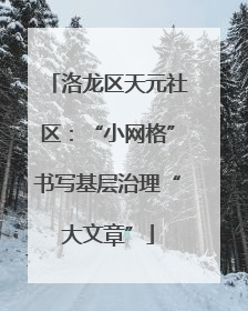 洛龙区天元社区：“小网格”书写基层治理“大文章”