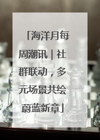海洋月每周潮讯｜社群联动，多元场景共绘蔚蓝新章