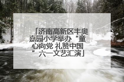 济南高新区丰奥嘉园小学举办“童心向党 礼赞中国”六一文艺汇演
