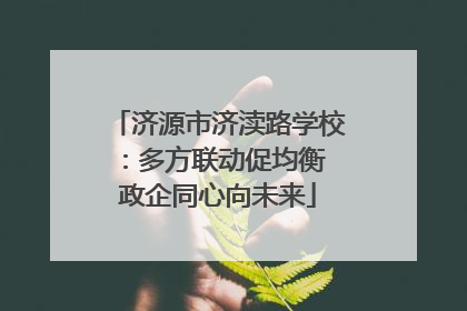 济源市济渎路学校：多方联动促均衡 政企同心向未来