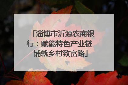 淄博市沂源农商银行：赋能特色产业链 铺就乡村致富路