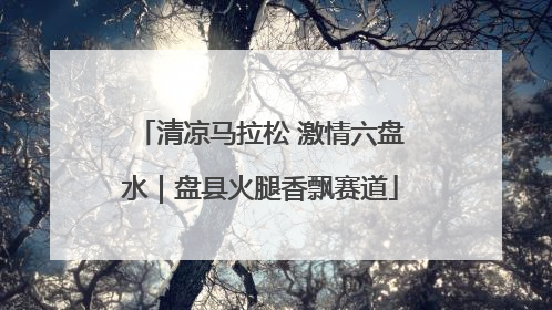 清凉马拉松 激情六盘水｜盘县火腿香飘赛道