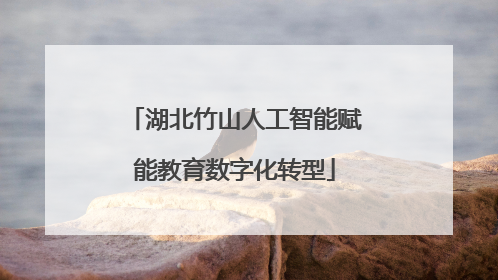 湖北竹山人工智能赋能教育数字化转型