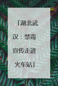 湖北武汉：禁毒宣传走进火车站