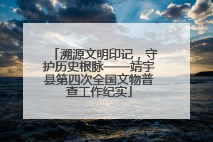 溯源文明印记，守护历史根脉——靖宇县第四次全国文物普查工作纪实