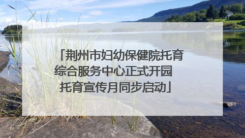 荆州市妇幼保健院托育综合服务中心正式开园 托育宣传月同步启动