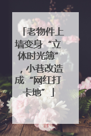 老物件上墙变身“立体时光簿”，小巷改造成“网红打卡地”