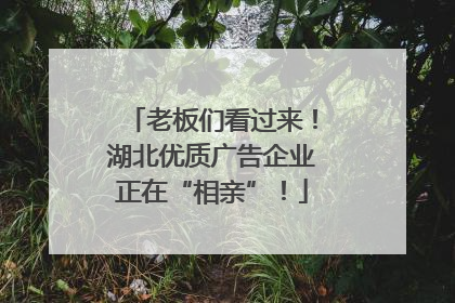 老板们看过来！湖北优质广告企业正在“相亲”！