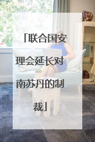 联合国安理会延长对南苏丹的制裁