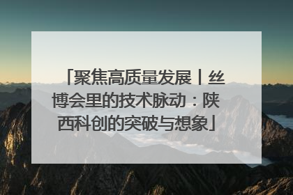 聚焦高质量发展丨丝博会里的技术脉动：陕西科创的突破与想象