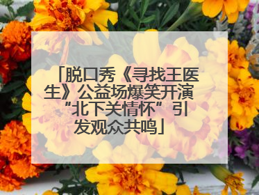 脱口秀《寻找王医生》公益场爆笑开演 “北下关情怀”引发观众共鸣