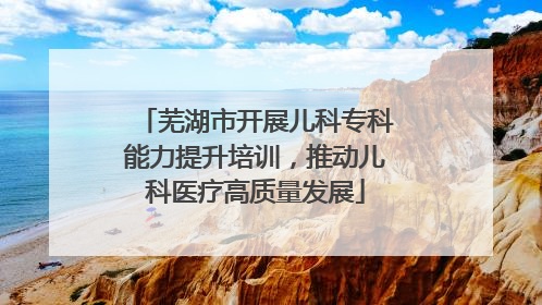 芜湖市开展儿科专科能力提升培训，推动儿科医疗高质量发展