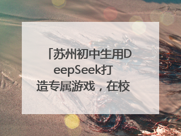 苏州初中生用DeepSeek打造专属游戏，在校园里火了！